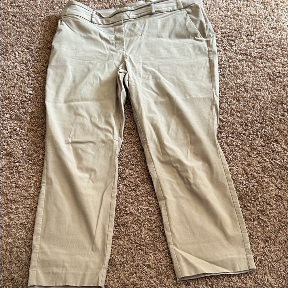 Simply Vera Vera Wang Cream Ankle Pants